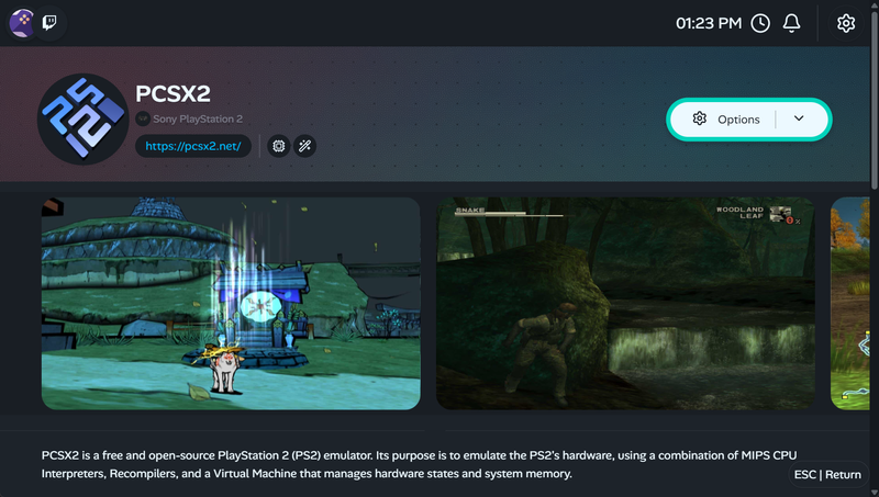 Download Emulator right in the app